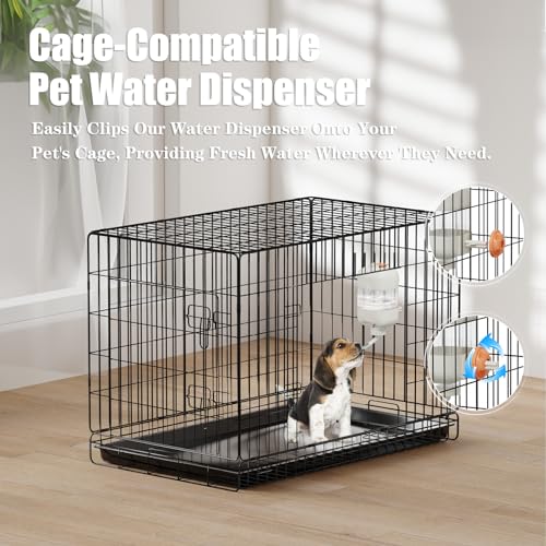 Pet Bowls with Weaning Bottles (White)