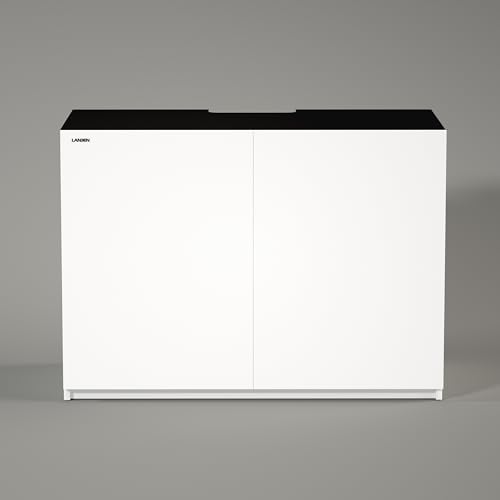 Wooden Aquarium Stand & Cabinet (W47.2xD23.6xH31.5in(120x60x80cm) / White)