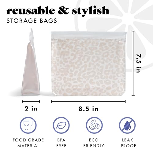Reusable Sandwich Bags (Ivory Feline Fine)