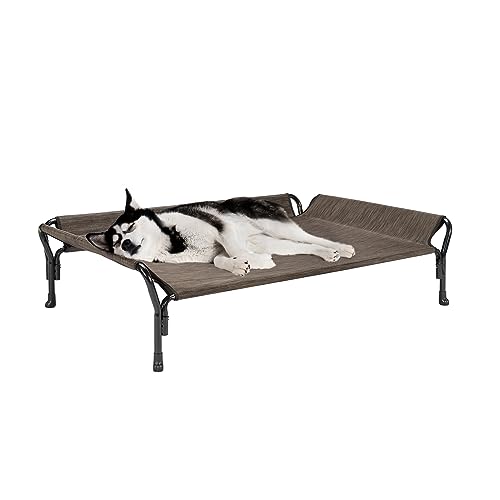 Cooling Elevated Dog Bed (Brown / 47.0"L x 32.0"W x 12.0"Th)