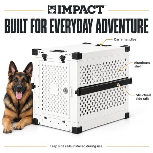 Impact Collapsible Dog Crate (White / 34.5"L x 23.0"W x 29.0"H)