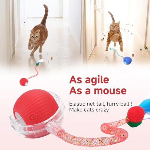 Speed 2.0 Tail Interactive Cat Toys for Indoor Cats (New Blue)