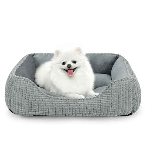Dog Beds for Medium Dogs Washable (Light Gray / M(25’’x 21’’x 8’’))