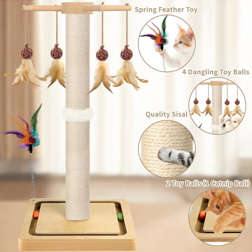 Tall Cat Scratching Post (33 Inches Tall)