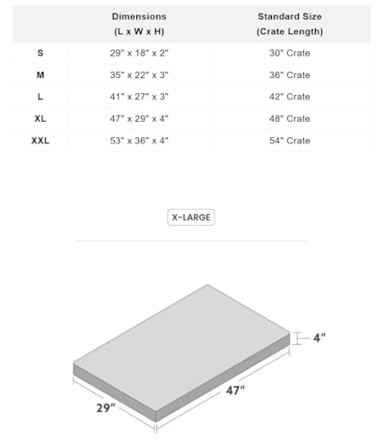 Tough Ripstop Orthopedic Crate Bed (X-Large (47" L x29" W x 4" H) / Sage Green)