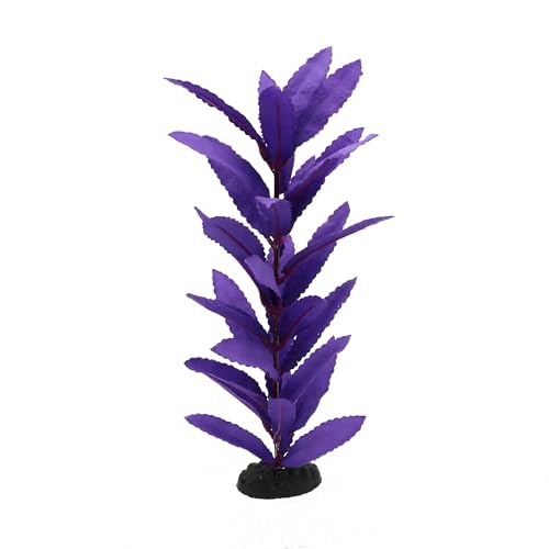 2 Pack 12 Inch Aquarium Silk Aquarium Plants (Purple / 12 Inch)