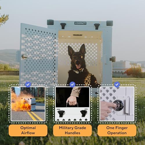 Impact Collapsible Dog Crate (Gray / 30.5"L x 20.5"W x 26.0"H)