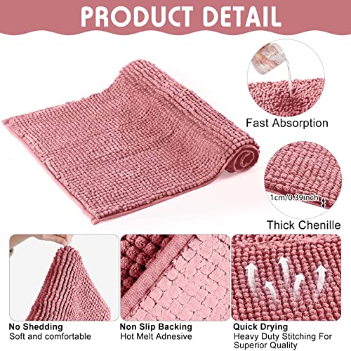 4 Pcs Guinea Pig Cage Liner (Pink / 12 x 12 Inch / Low Pile Chenille)