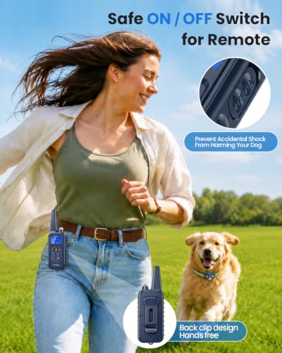 Electronic Dog Training Collar (for 1 dog (D8 Blue))