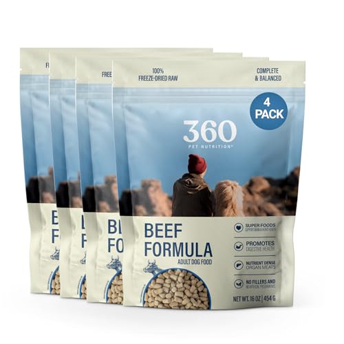 Freeze Dried Raw Dog Food (1 Pound (Pack of 4))