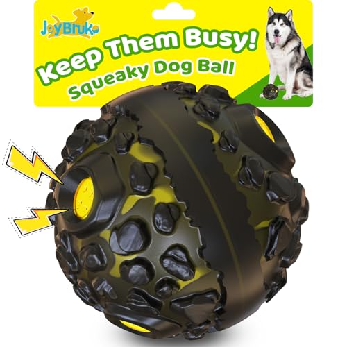 Dog Giggle Balls for Aggressive Chewers Interactive Dog Toy Ball (Yellow)