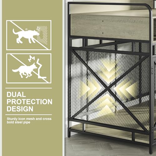 Dog Crate Furniture (48"L x 27.6"W x 36"H / Grey)