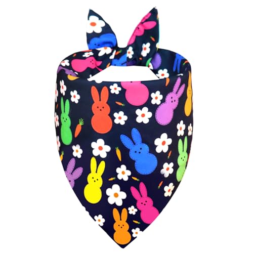 Easter Dog Bandana for Medium Large Dogs (Easter - Navy blue / Large)