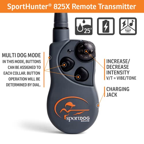 SportHunter 825X 2 Dog Remote Trainer (SportHunter 825X - 2 Collar)