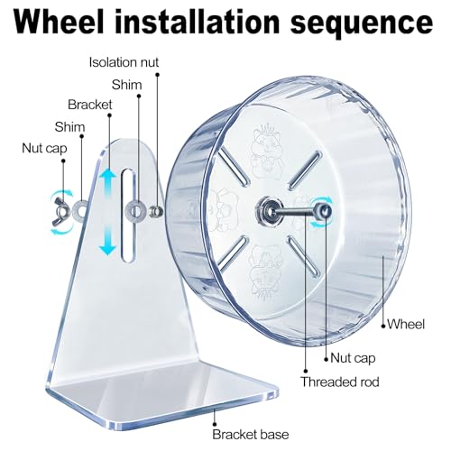 Silent Hamster Wheel (Ф 6 inch / Transparent)