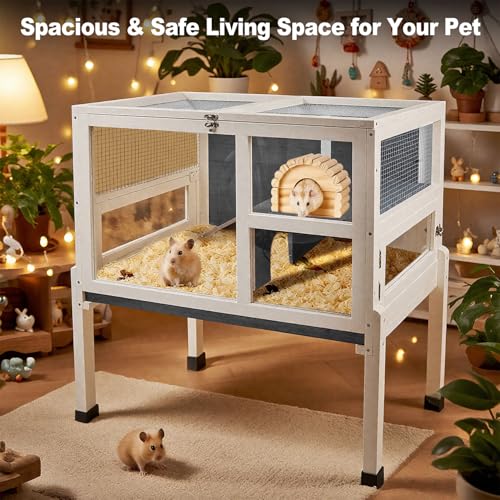 2 Story Guinea Pig Cage with Stand (Grey)