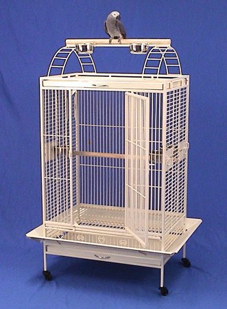 Lani Kai Lodge Playtop Large Bird Cage with Stand (Green Vein)