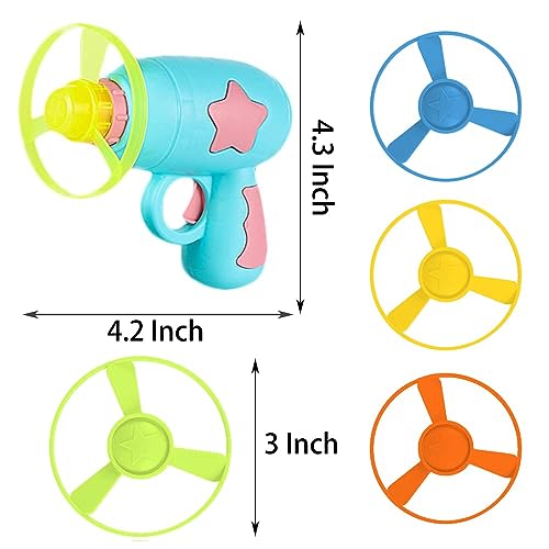 14 PCS Cat Fetch Toy with Colorful Flying Propellers Set