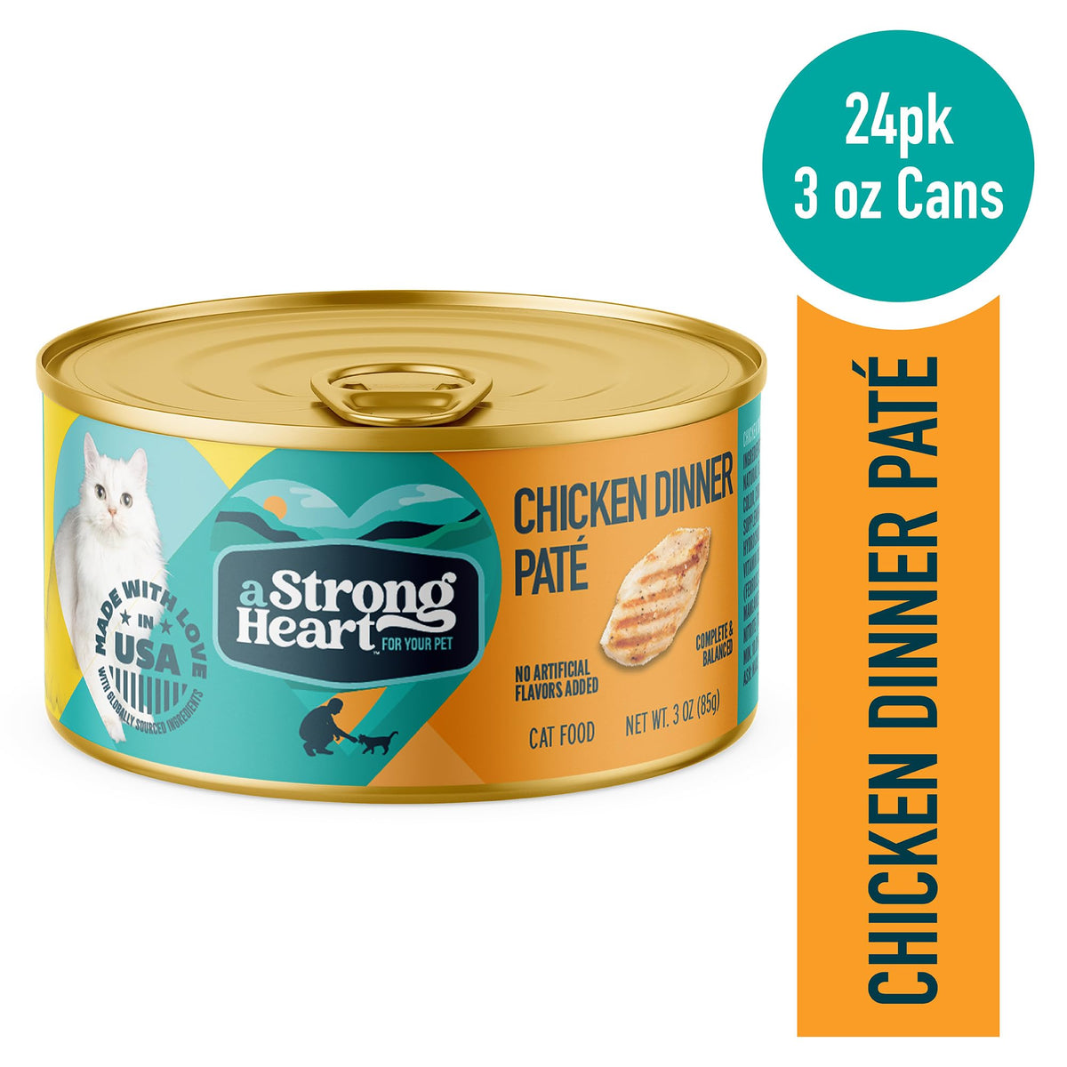 A Strong Heart Adult Cat (3 Ounce (Pack of 24))