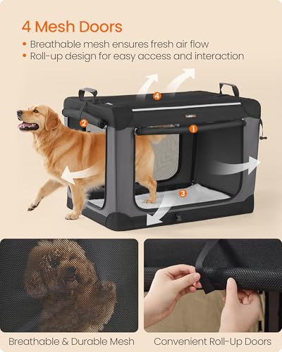 Collapsible Dog Crate (XL（36"L x 25"W x 25"H))