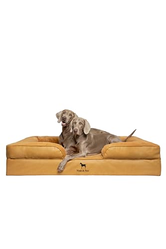 XXL Dog Bed Orthopedic Memory Cooling Foam (Camel - LE / XX-Large)