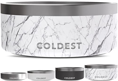 Coldest Dog Bowl (100 oz / Carrara Marble)