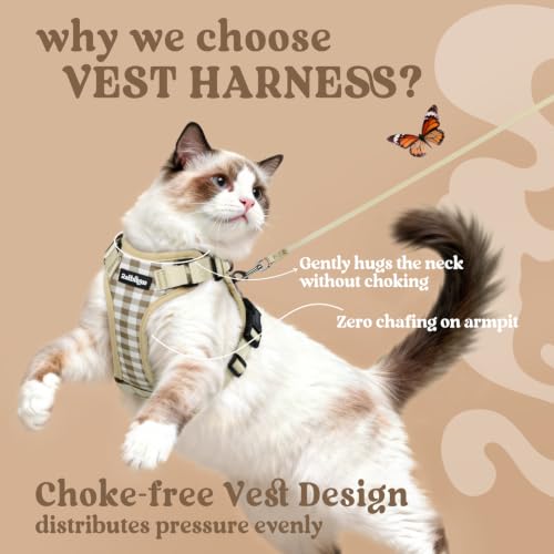 Cat Harness and Leash Set (Xs / Foamy Coffee)