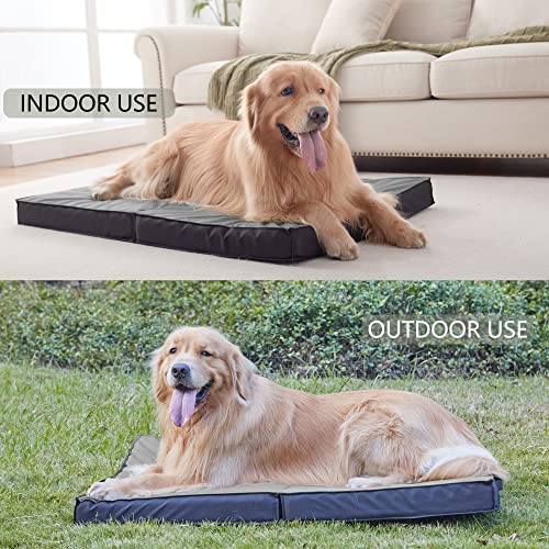 Outdoor Dog Bed for Large Dogs (X-Large / Grey)
