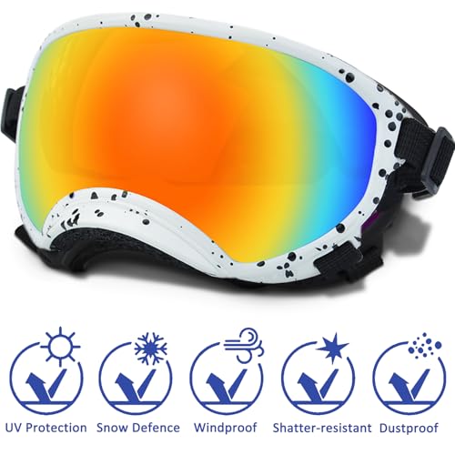 Medium Dog Sunglasses with Adjustable Strap UV Protection
