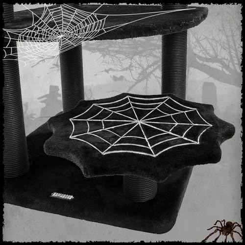 Gothic Cat Tree with Coffin Bed (46.9" / Matte Charcoal)