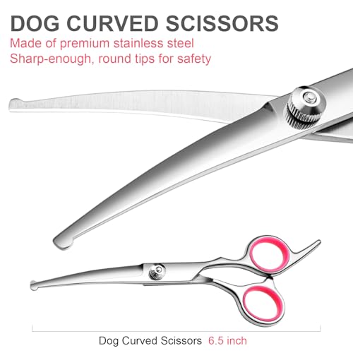 Dog Grooming Scissors Kit (Pink)