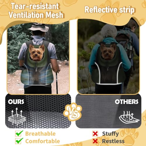 Pet Dog Carrier Backpack (H-Army Green)