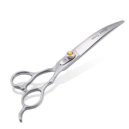 Fenice Professional Dog Grooming Scissors (Curved / 7.0 inch)