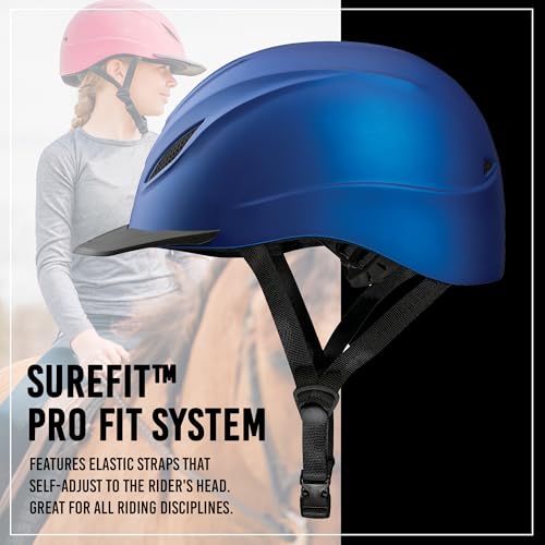 Intrepid Saddle Horse Riding Helmet (Medium / Indigo)