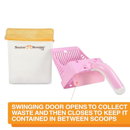 Neater Scooper XL Cat Litter Scoop (Pink / XL - 60 Bags)