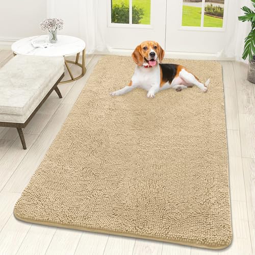 Dog Door Mat for Muddy Paws 59x32 (Sand / 59" X 32")