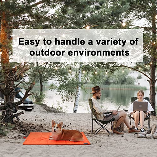 Travel Dog Bed (Orange / X-Large)