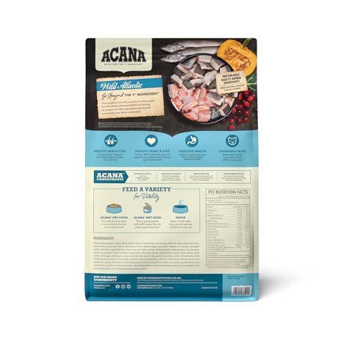 Grain Free Dry Cat Food Wild Atlantic Recipe 4lb Bag (4 Pound (Pack of 1))