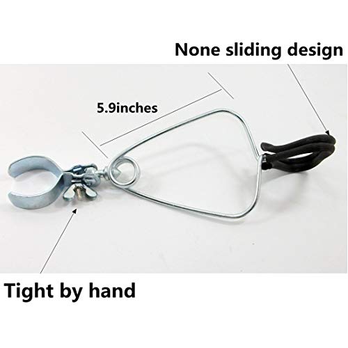 Pack of 2 Adjustable Heat Lamp Clip Stand Fixture for Reptile Heat Lamp (Clamp Stand / 2pcs (Fit for 5.5~8.5 Dome))