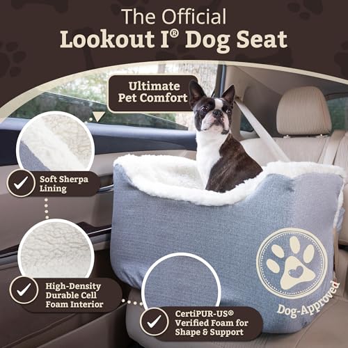 PET Products Lookout 1 Dog CAR SEAT (Stone Diamond / Medium)