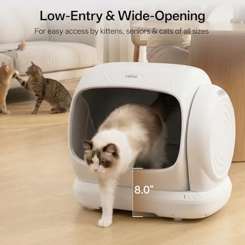 XXXL Self Cleaning Litter Box (White-C41)