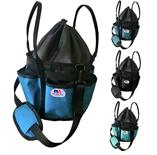 horse Grooming Organizer Tote Bag (Hurricane Blue)