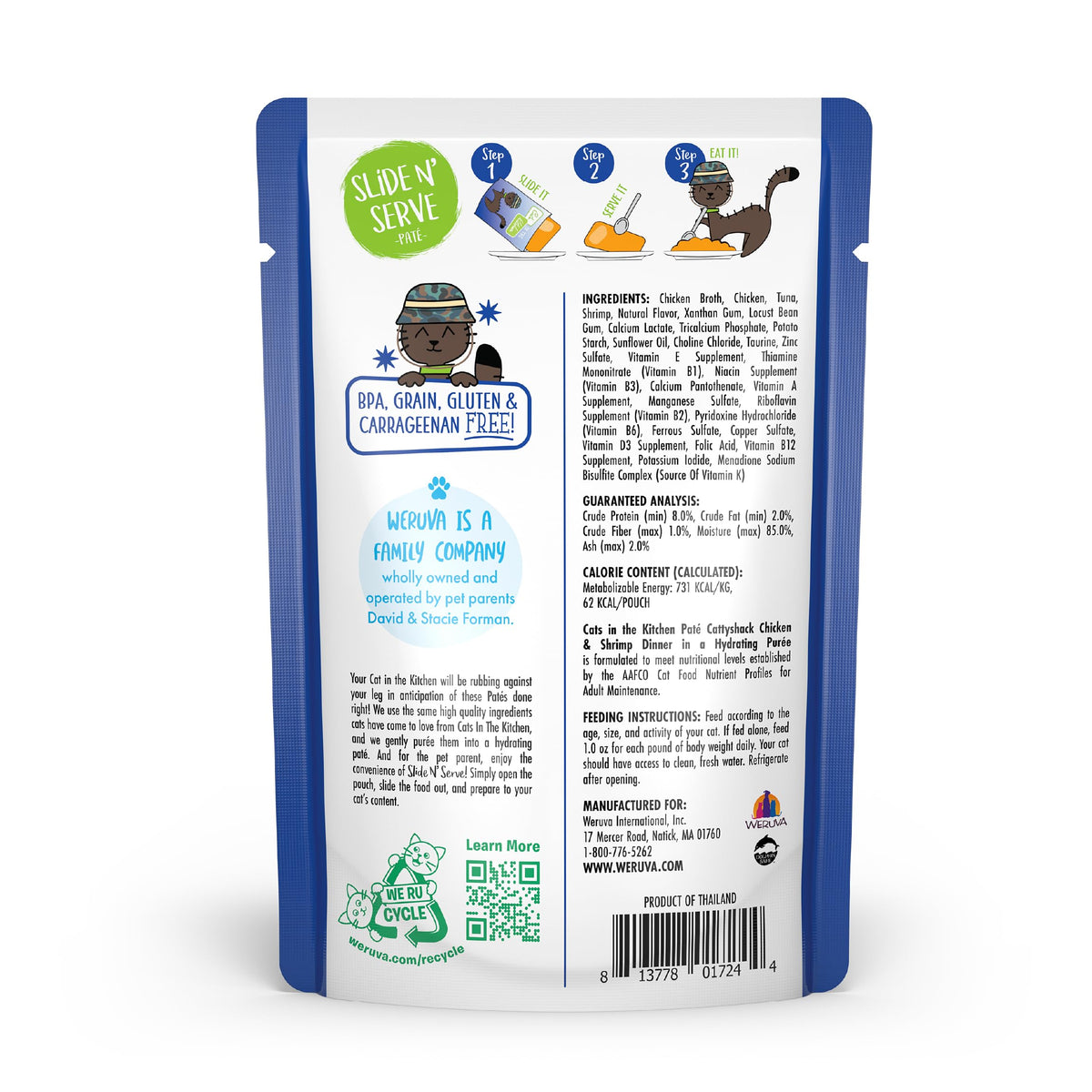 Cats in the Kitchen Slide N' Serve Grain (3 Ounce (Pack of 12))