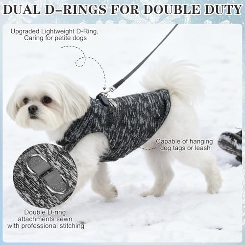 Fleece Dog Sweater (Mixed Grey / Medium)
