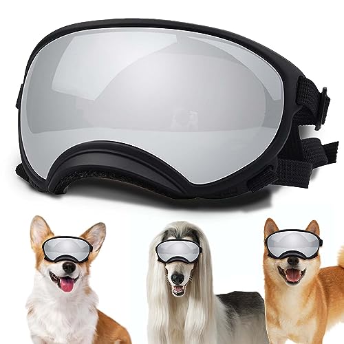 Medium Dog Sunglasses with Adjustable Strap UV Protection