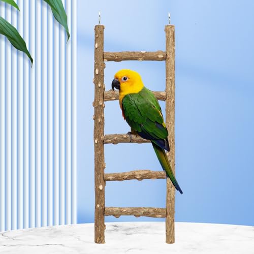 Natural Pepper Wood Parrot Ladder (11.8 × 3.1 Inch)