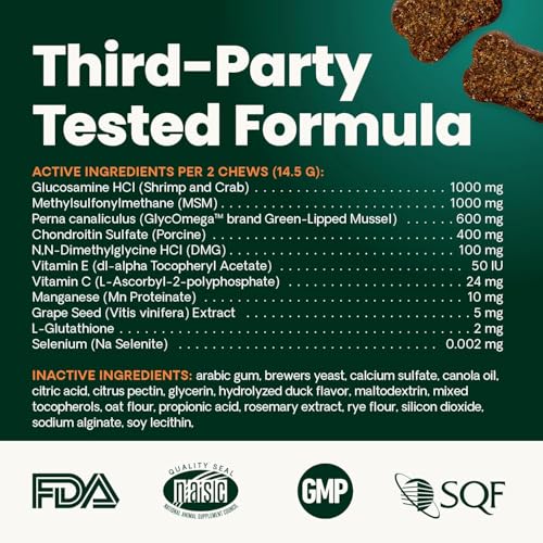 Ultimate Strength Healthy Hip & Joint Chews for Dogs (60 Chews)