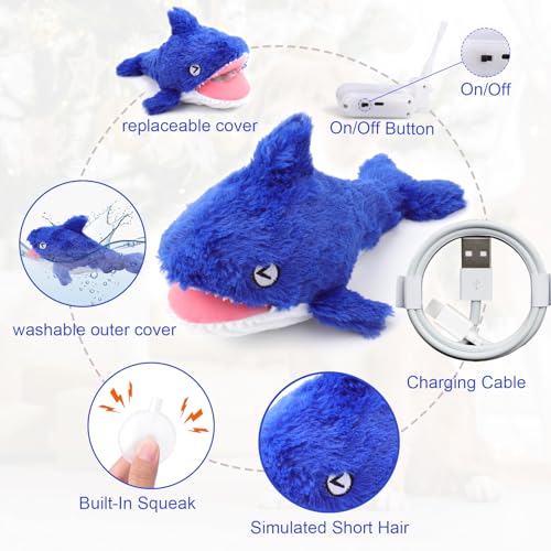 Interactive Dog Toy Shark (Shark)