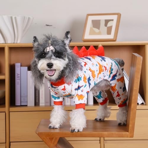 Dinosaur Costume Dog Pajamas (X-Small / Dinos#2)