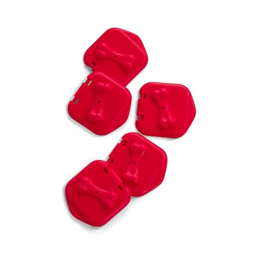 by Nina Ottosson Extra Doors for Dog Brick Interactive Dog Puzzle (Extra Doors (Red) - 5 Pack / 1 Count (Pack of 5))